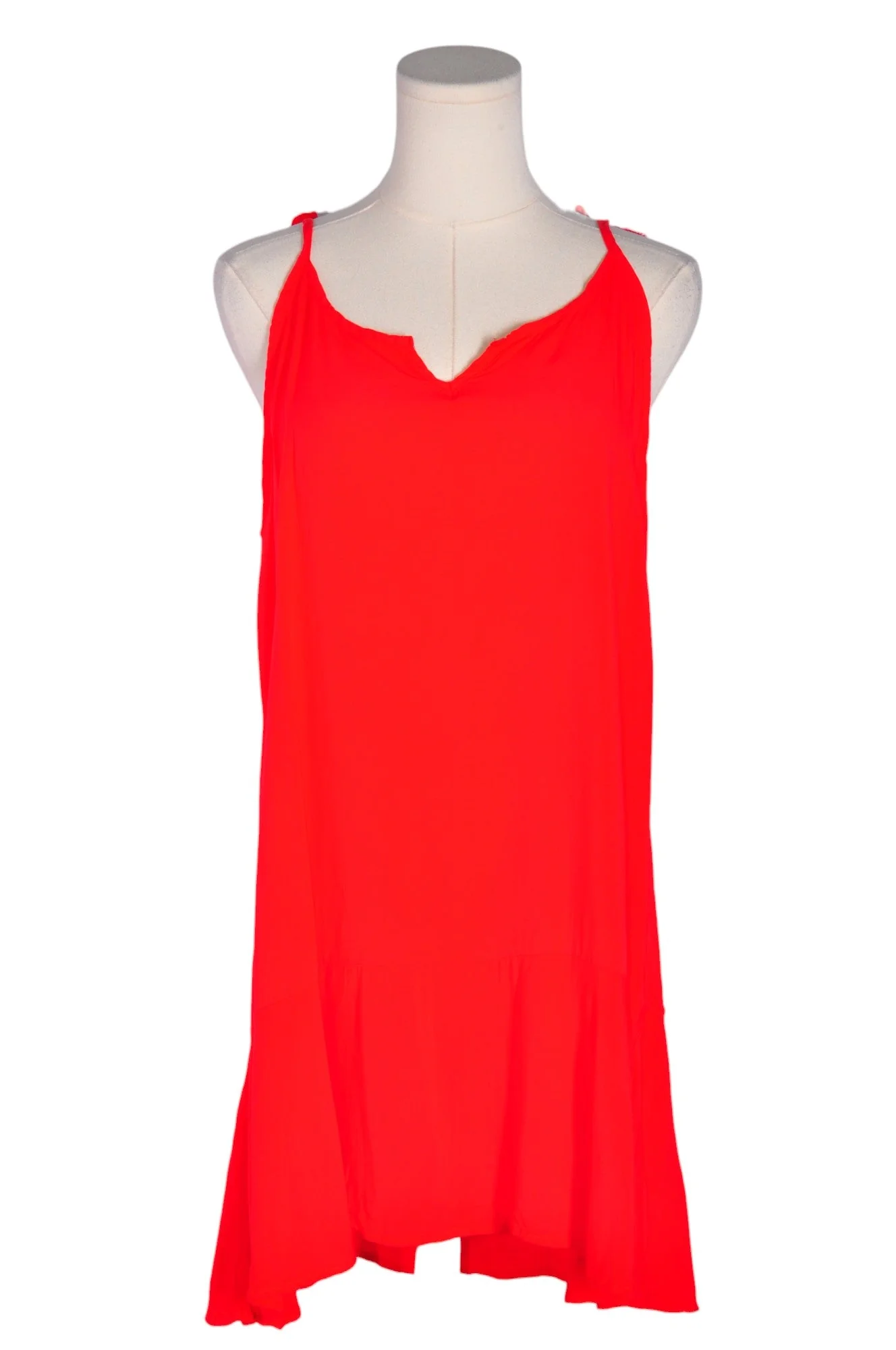UNBRANDED Women Drop Waist Dresses Regular fit in Red - S