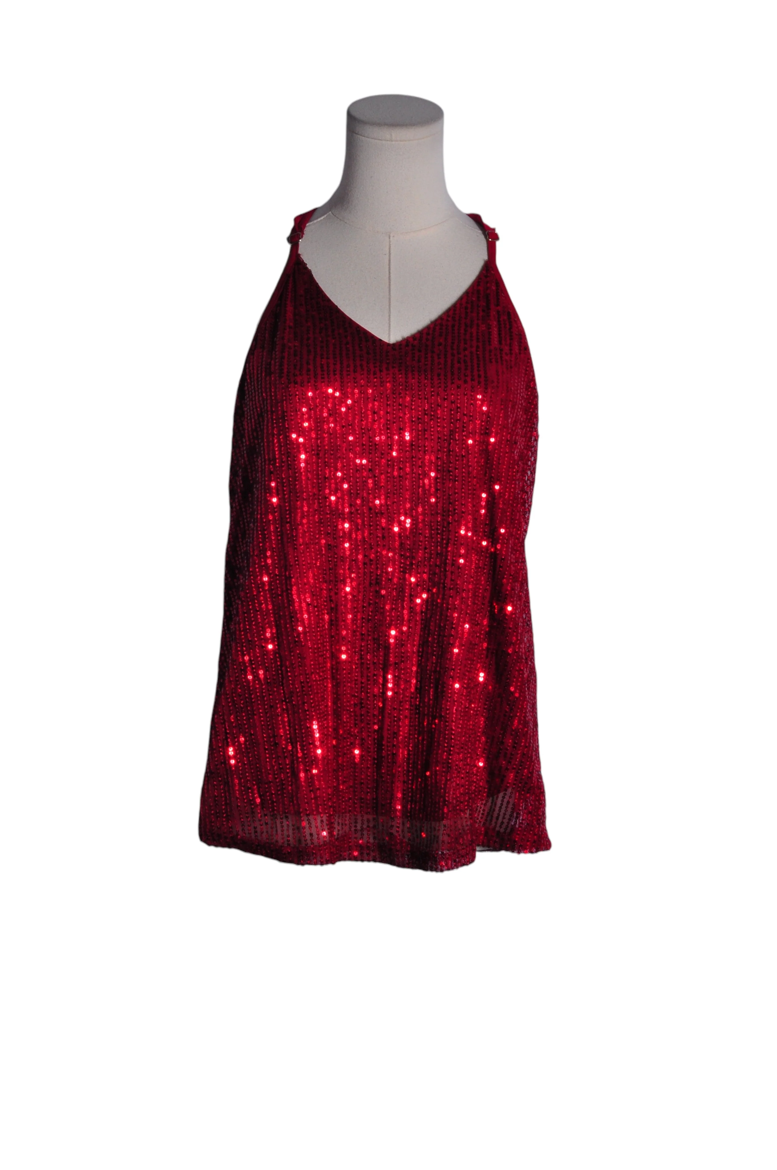 UNBRANDED Women Halter Tops Regular fit in Red - M