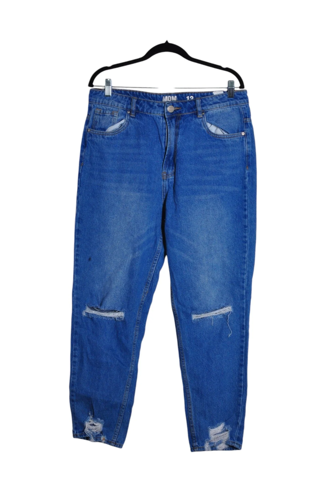 UNBRANDED Women High-Waisted Jeans Regular fit in Blue - 13