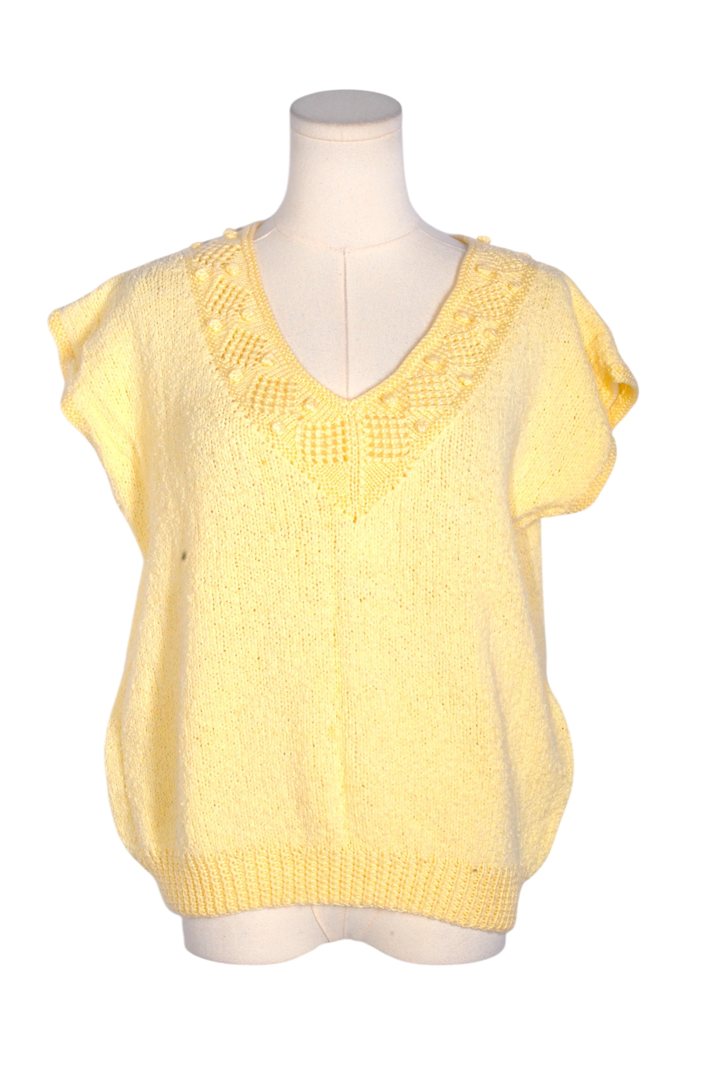 UNBRANDED Women Knit Tops Regular fit in Yellow - M