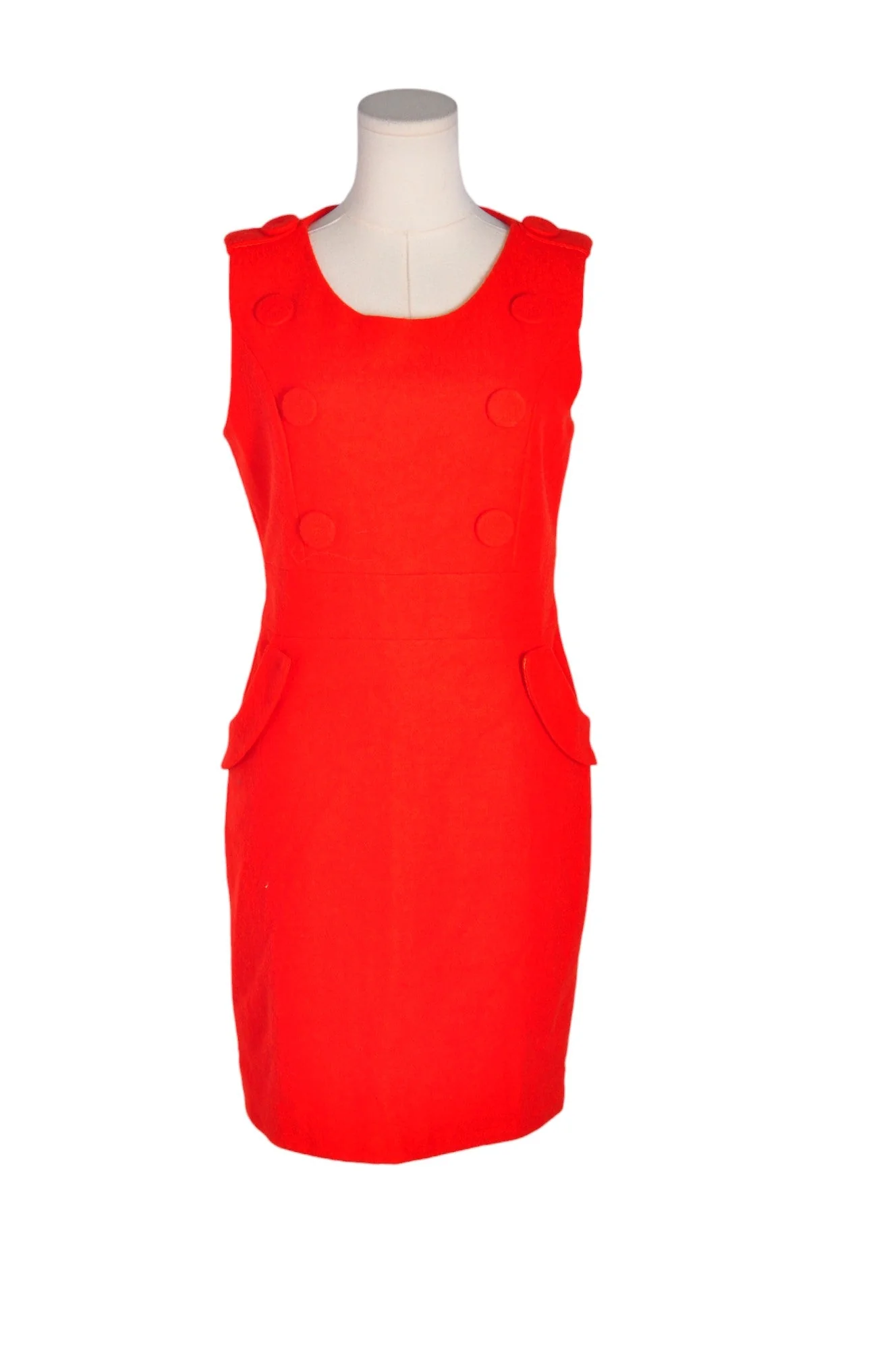 UNBRANDED Women Sheath Dresses Regular fit in Red - S
