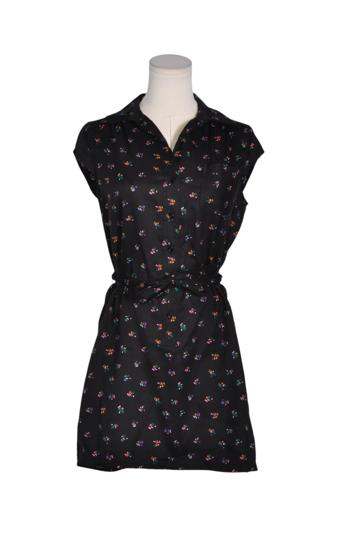 UNBRANDED Women Shirt Dresses Regular fit in Black - S