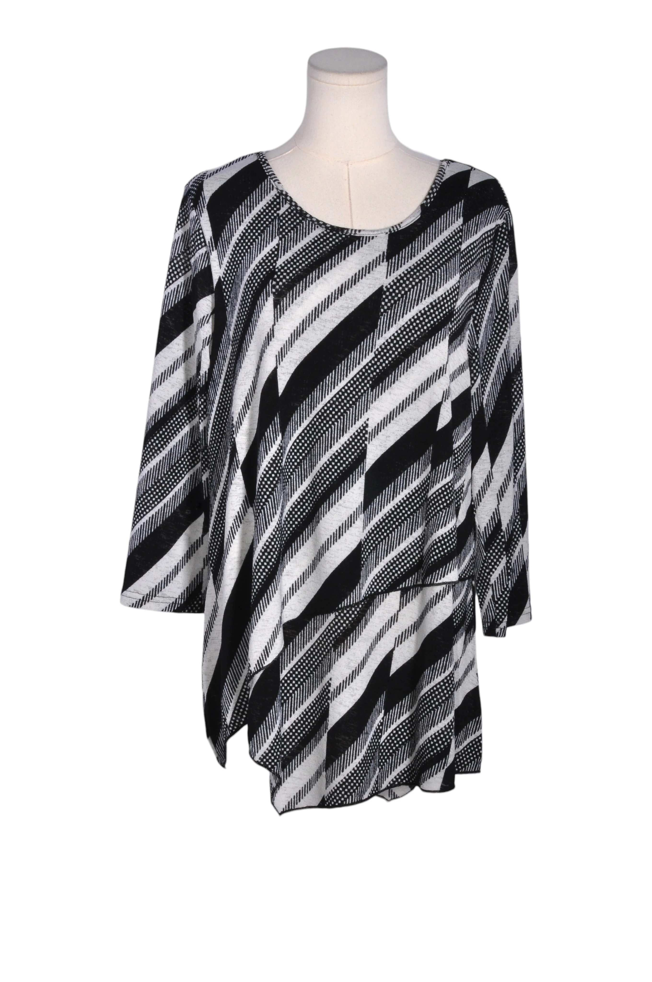 UNBRANDED Women Tunics Regular fit in Black - L