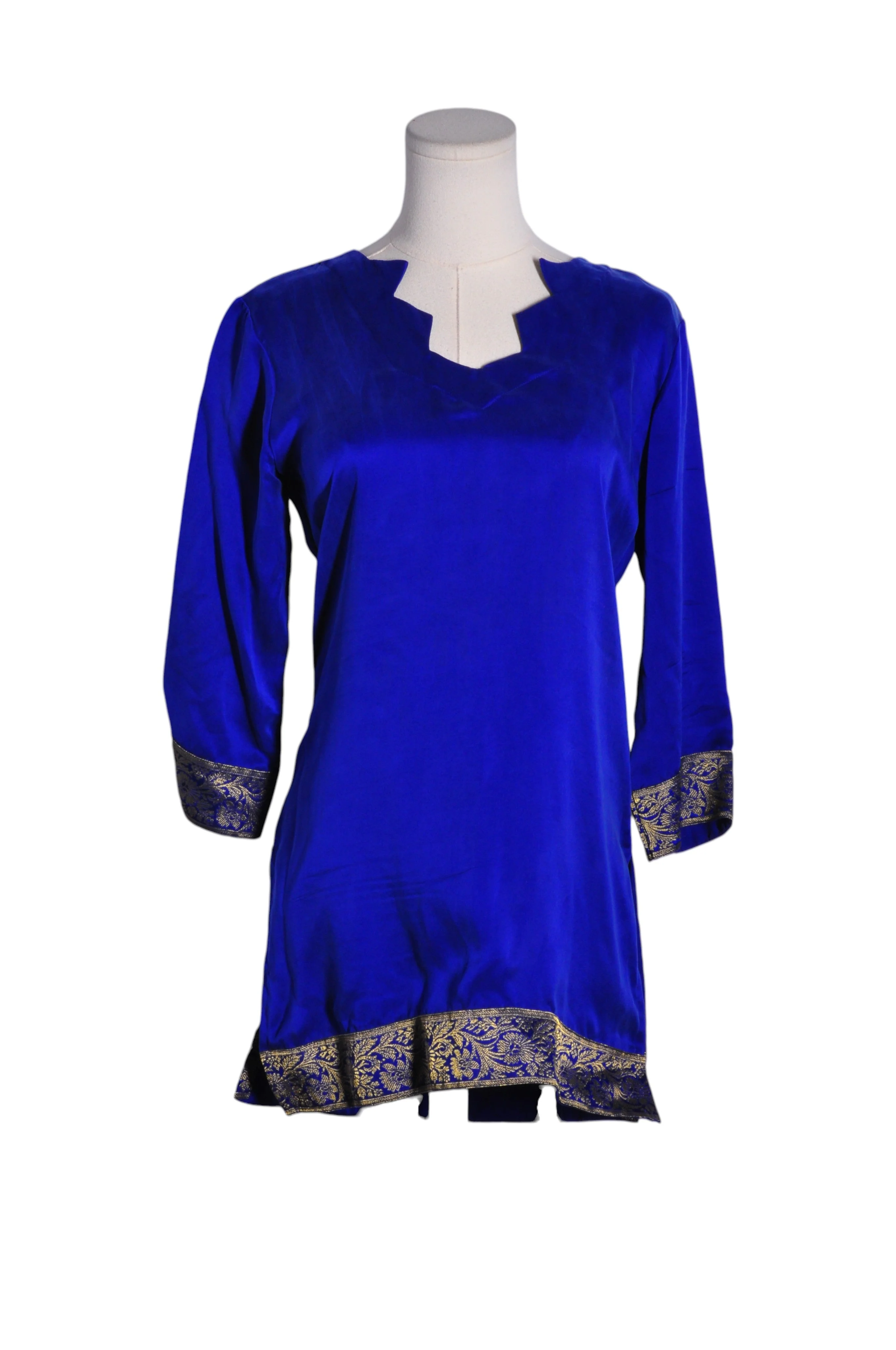 UNBRANDED Women Tunics Regular fit in Blue - S