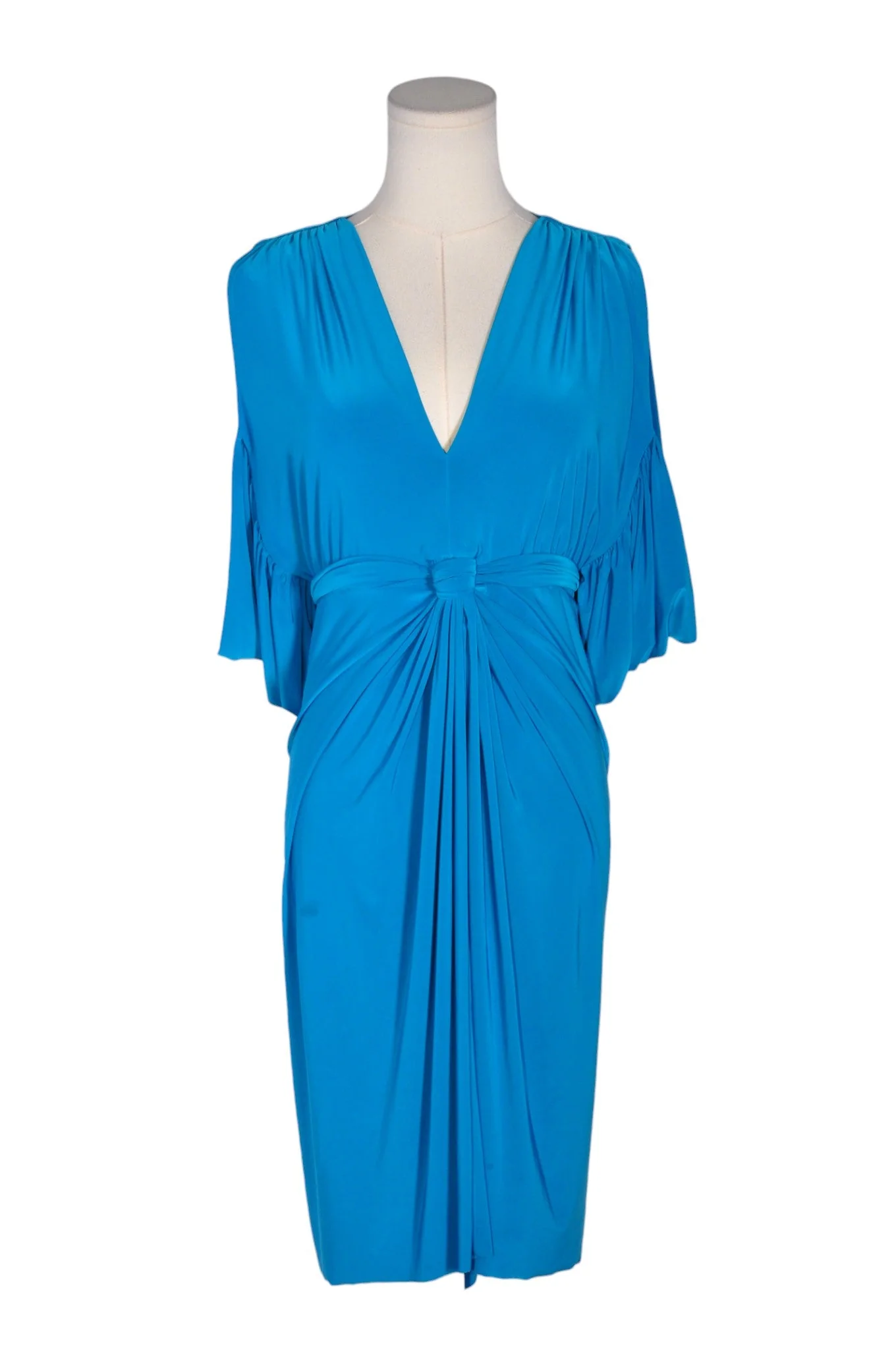 UNBRANDED Women Wrap Dresses Regular fit in Blue - M