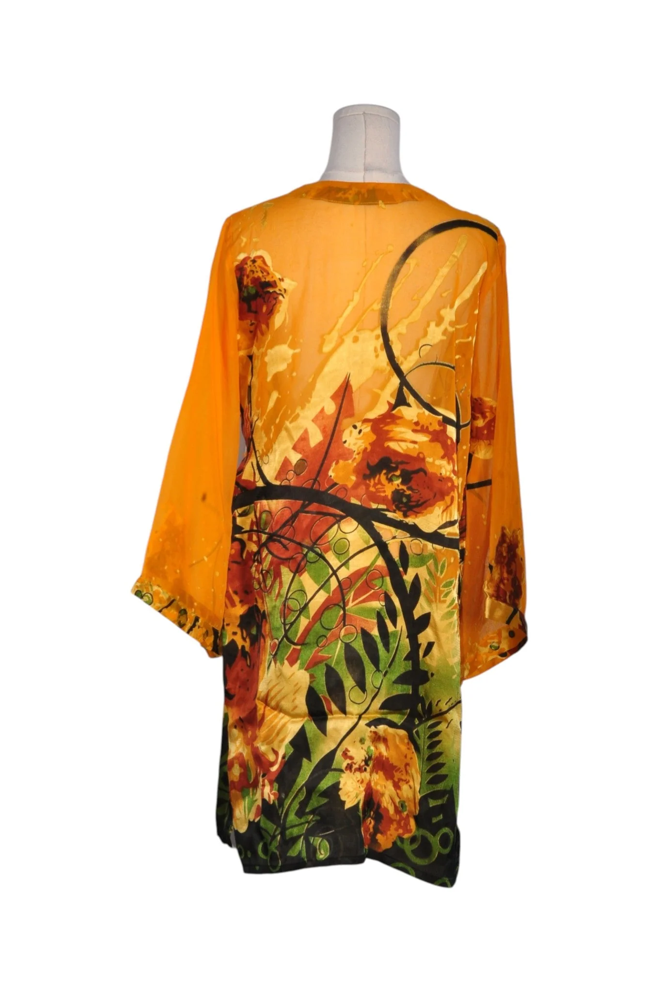 UNBRANDED Women Wrap Dresses Regular fit in Orange - L - Image 2