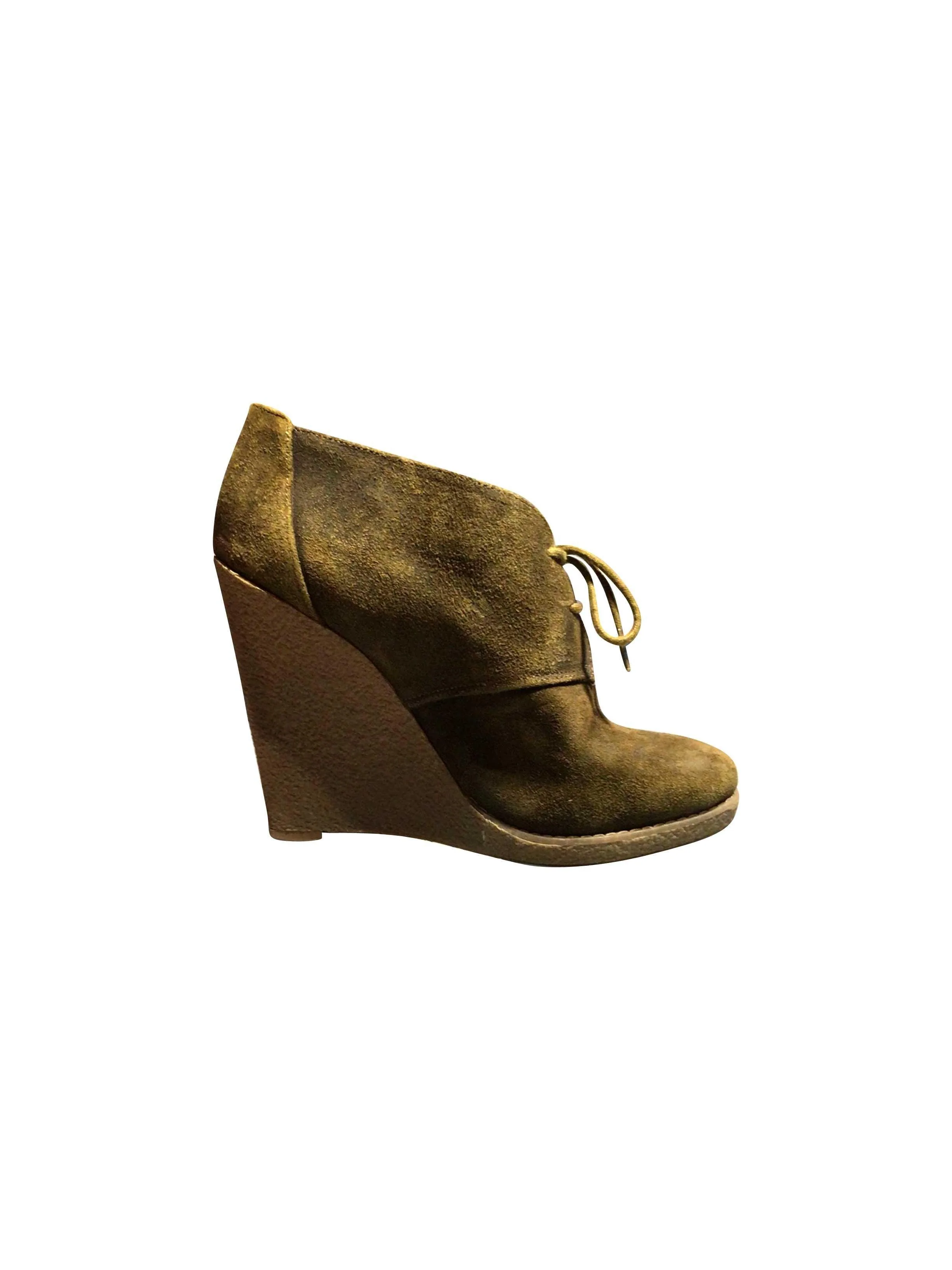 ENZO Boots in Green  -  8