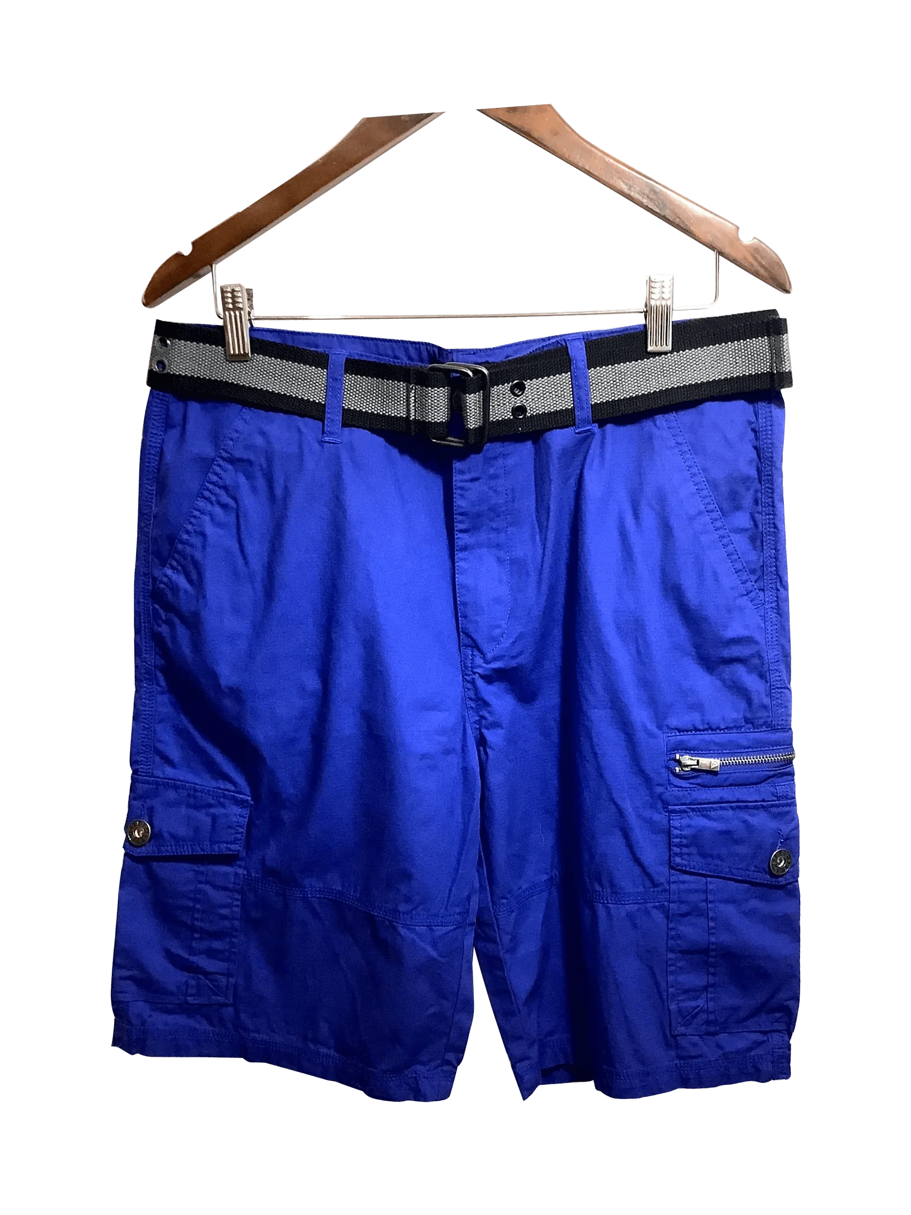 GUESS Regular fit Pant Shorts in Blue  -  34