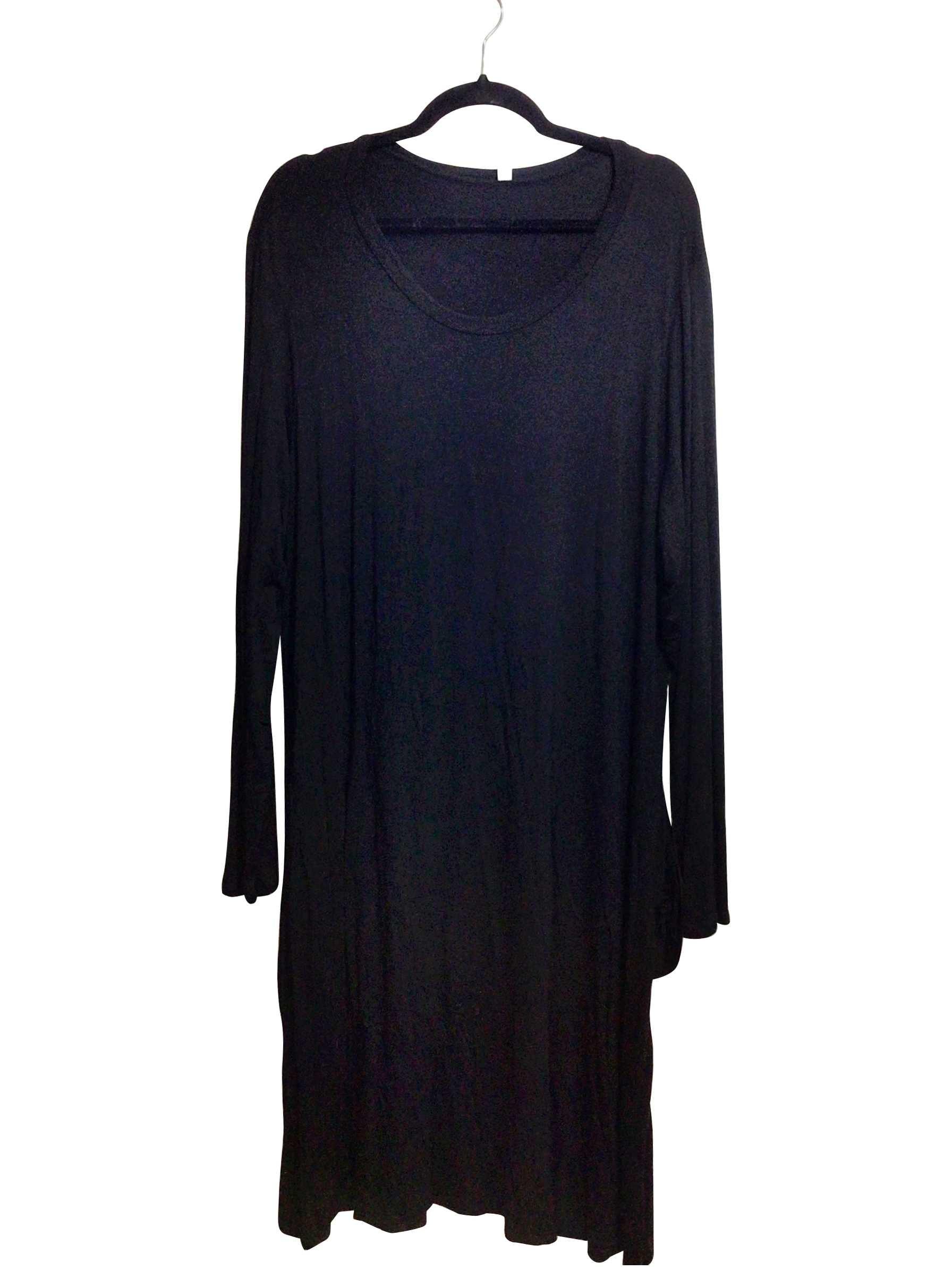 UNBRANDED Regular fit Midi Dress in Black - 3X