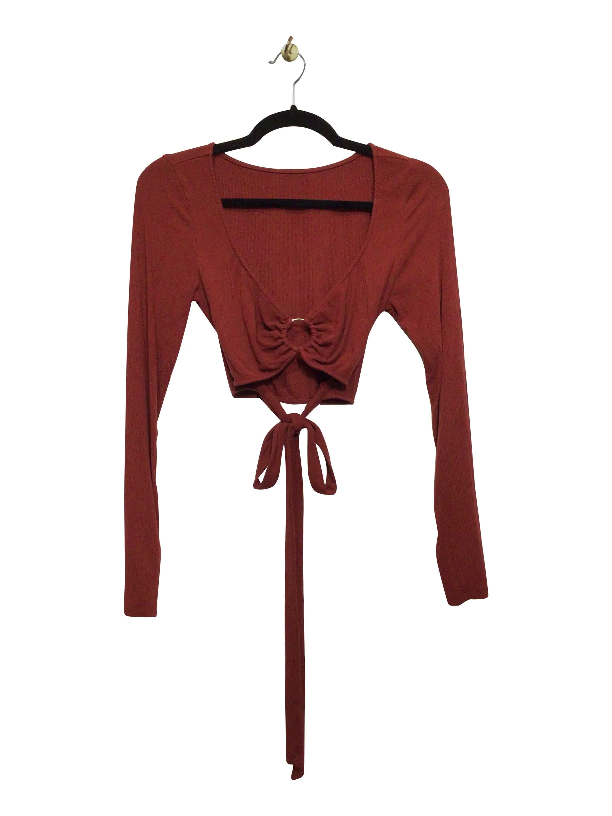 UNBRANDED Regular fit Crop top in Red  -  S