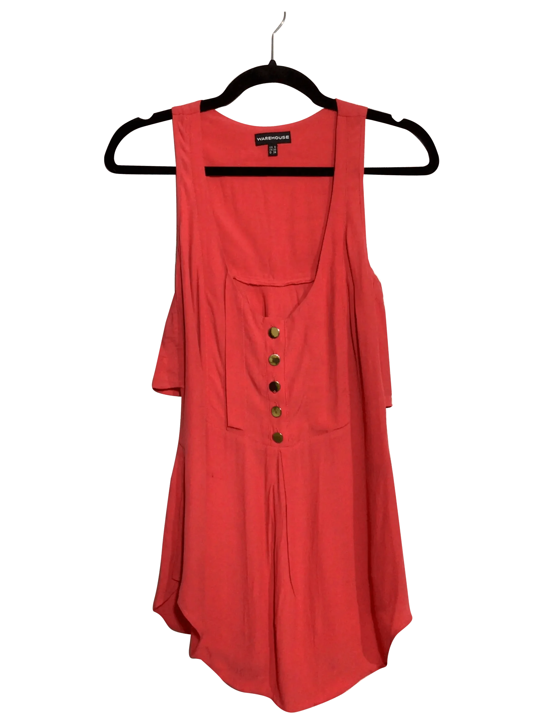 WAREHOUSE Regular fit Blouse in Orange  -  8