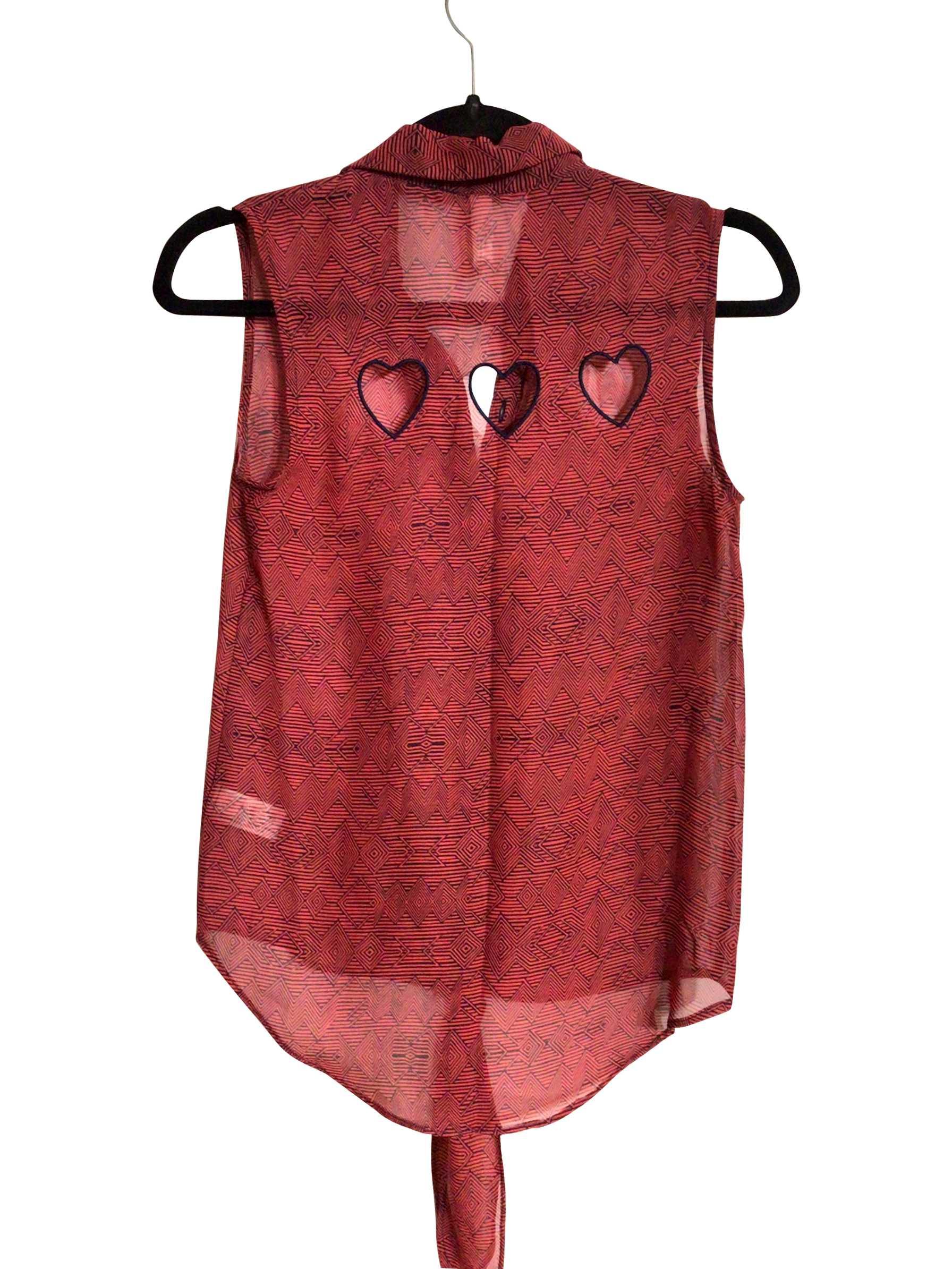 XHILARATION Regular fit Button-down Top in Red - S - Image 2