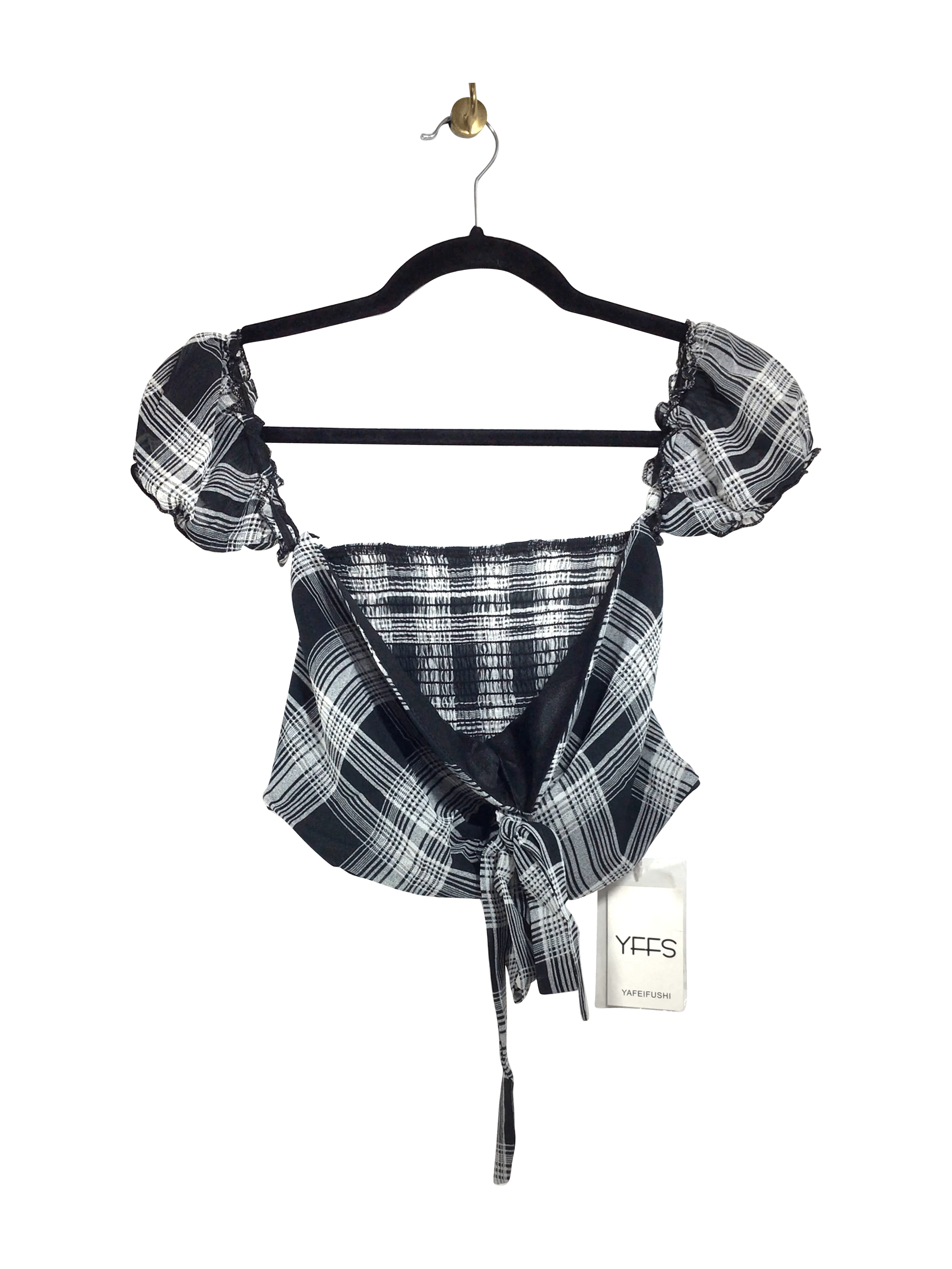 YFFS Women Crop Tops Regular fit in Black - XS