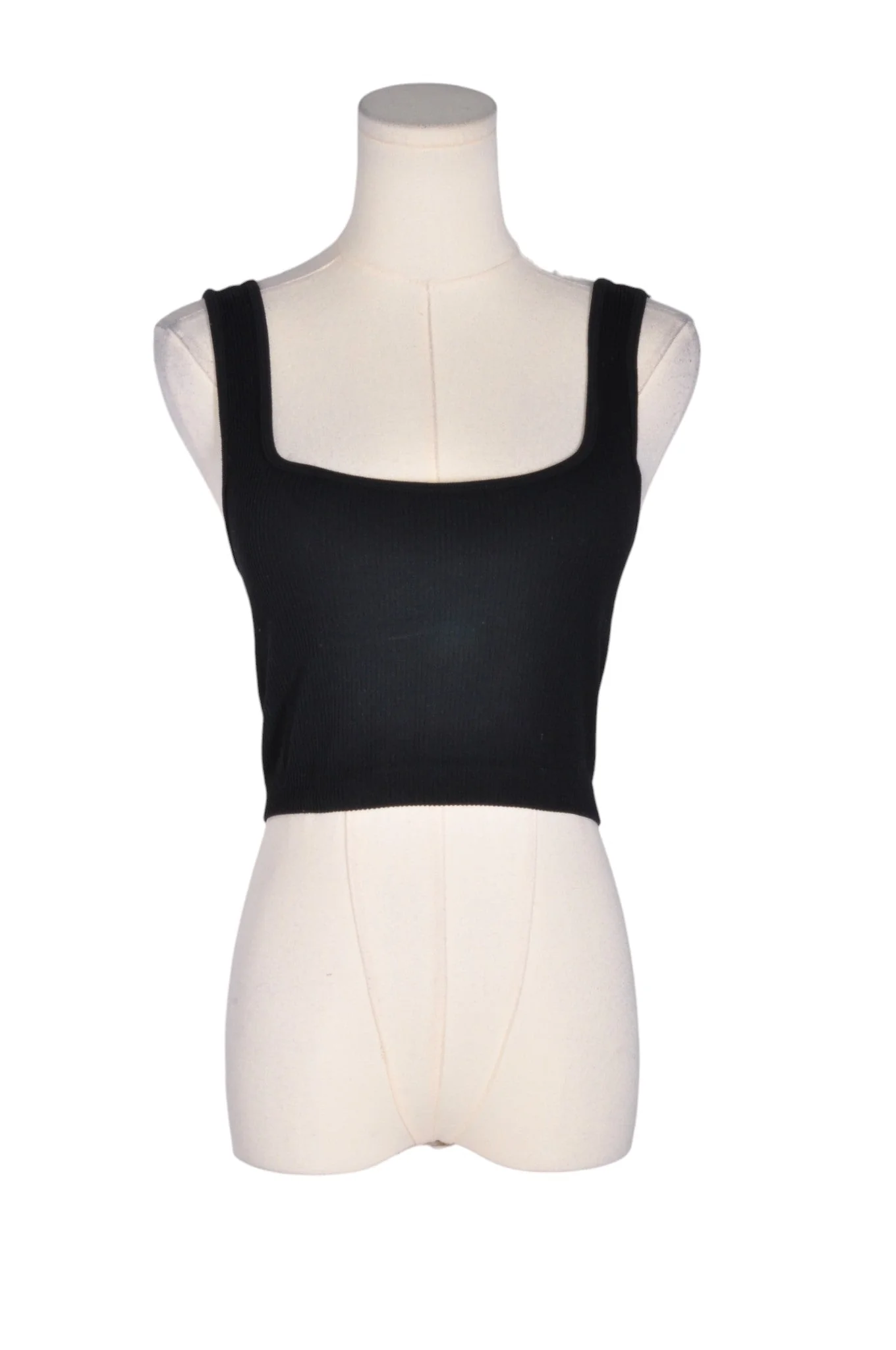 ZARA Women Crop Tops Regular fit in Black - L