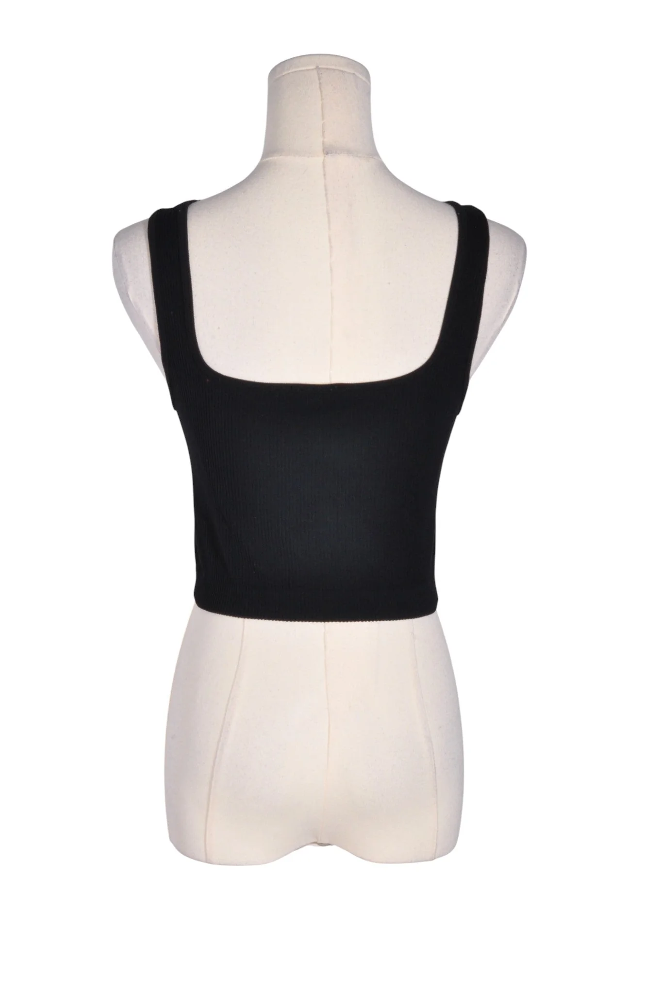 ZARA Women Crop Tops Regular fit in Black - L - Image 2