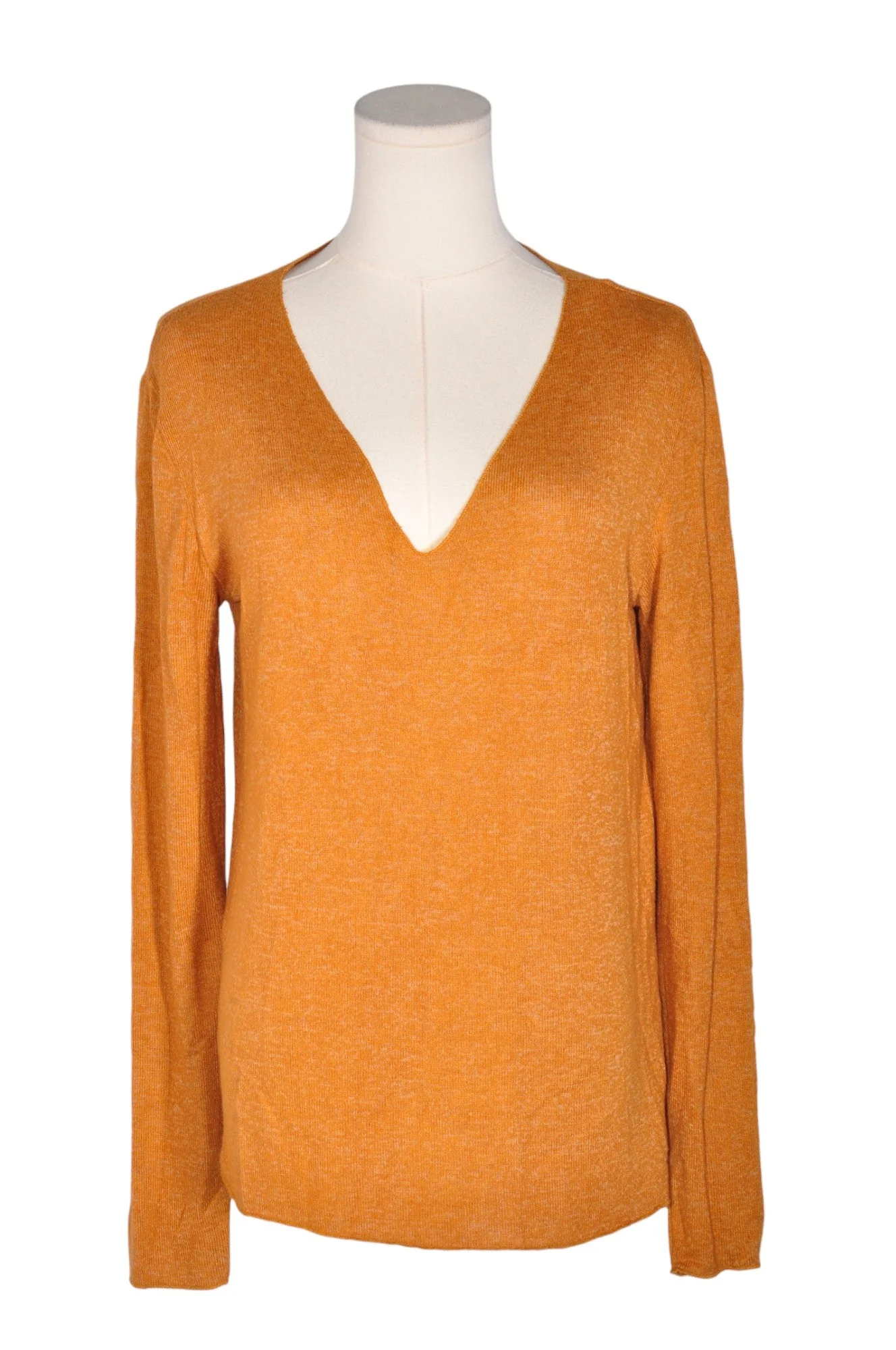 ZARA Women Knit Tops Regular fit in Brown - M