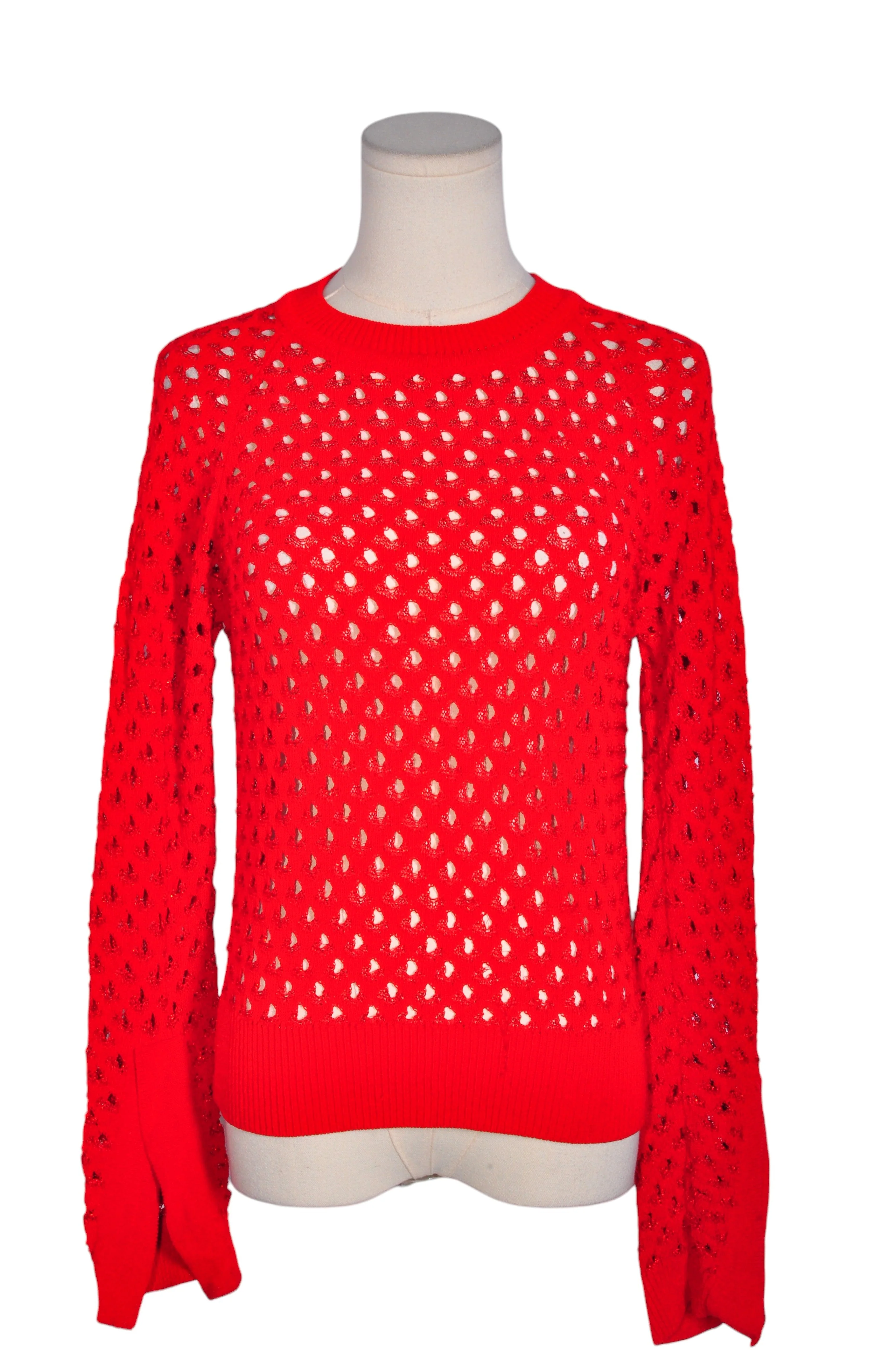 ZARA Women Knit Tops Regular fit in Red - S