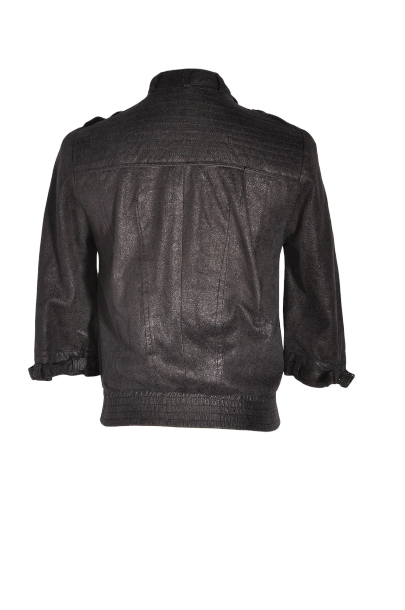 ZARA Women Leather Jackets Regular fit in Black - XS - Image 2