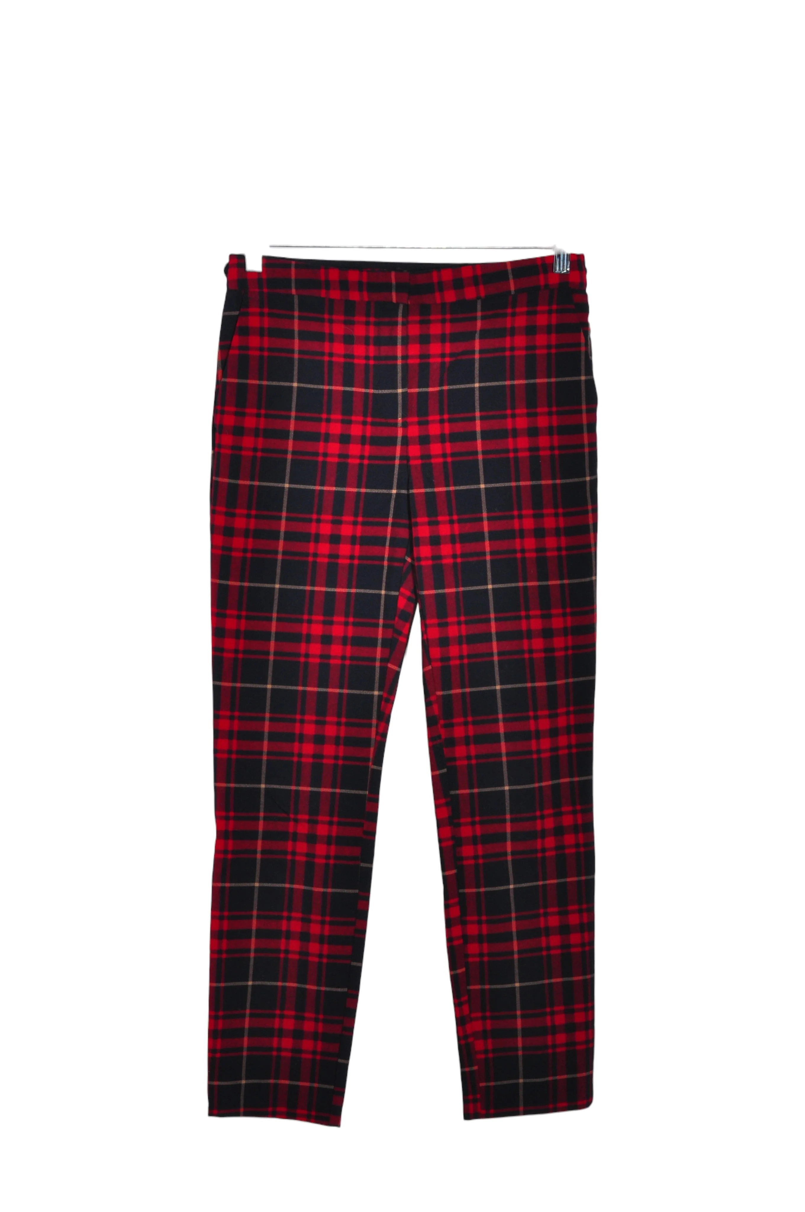 ZARA Women Work Pants Regular fit in Red - M