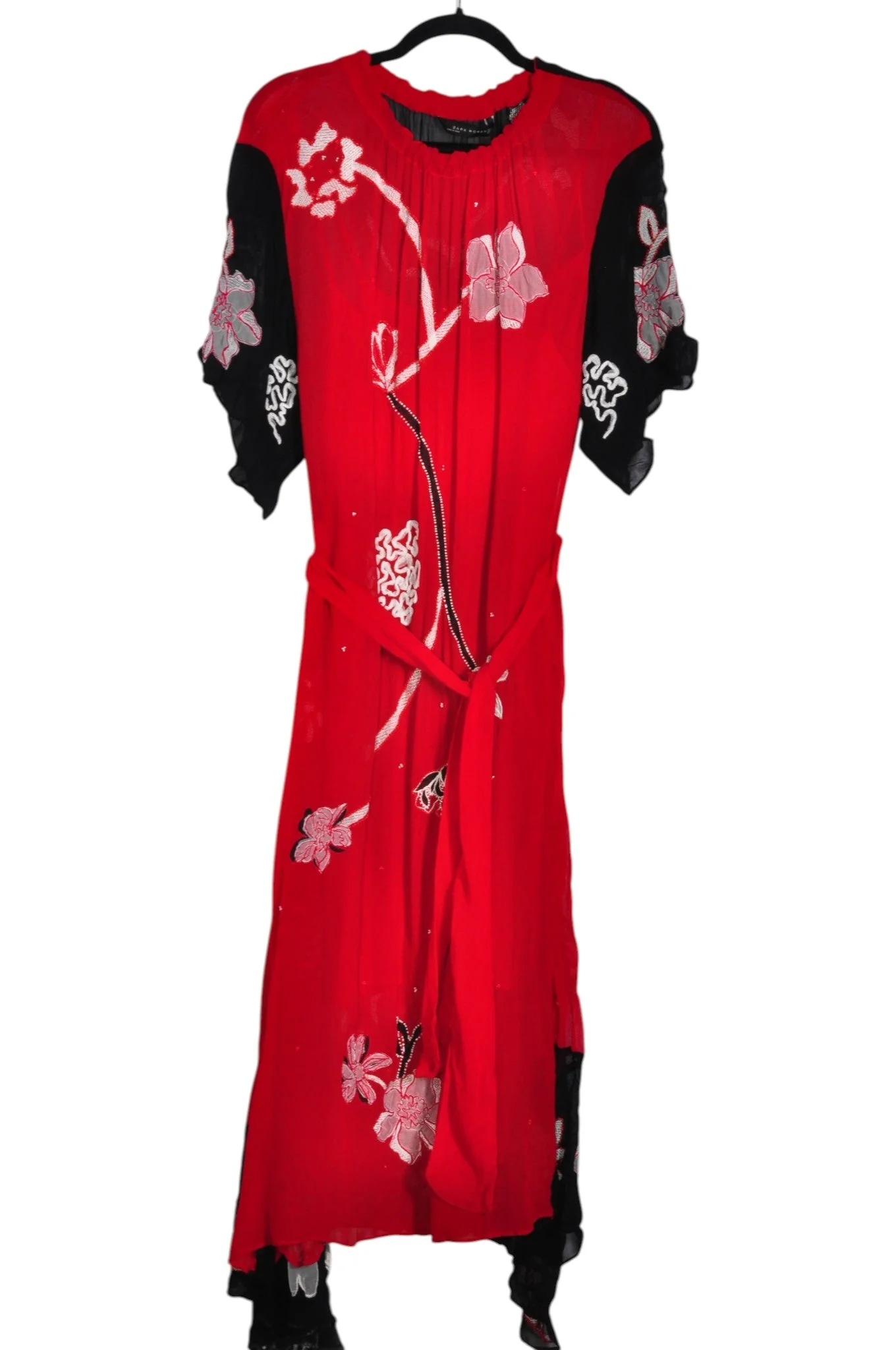 ZARA Women Wrap Dresses Regular fit in Red - M