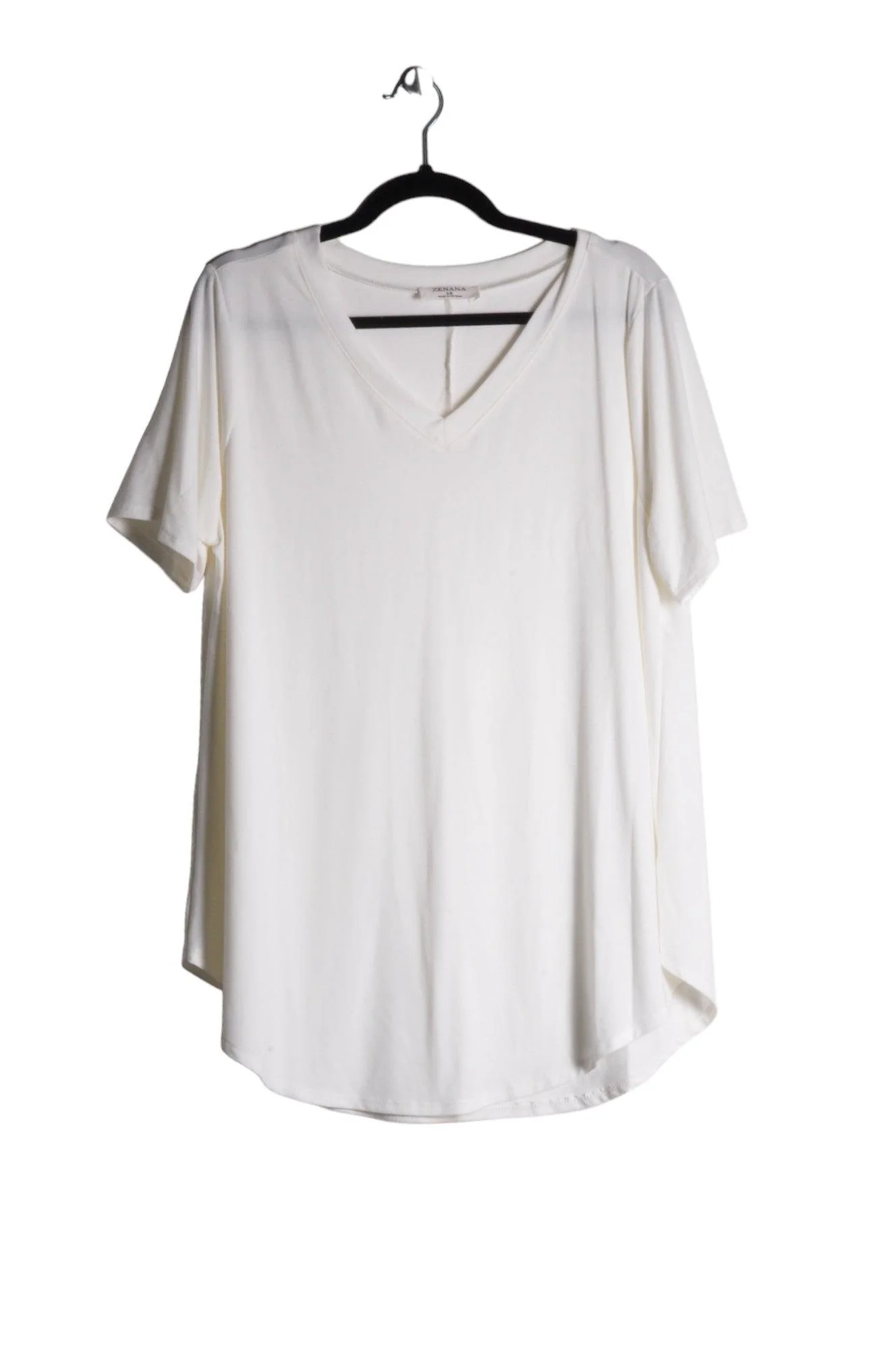 ZENANA Women T-Shirts Regular fit in White - L, 1X, 2X